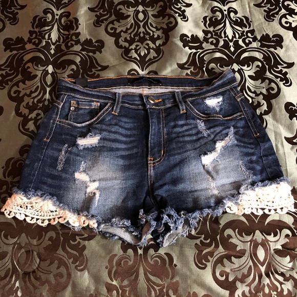 KanCan Pants - Kancan Denim Shorts High Waist